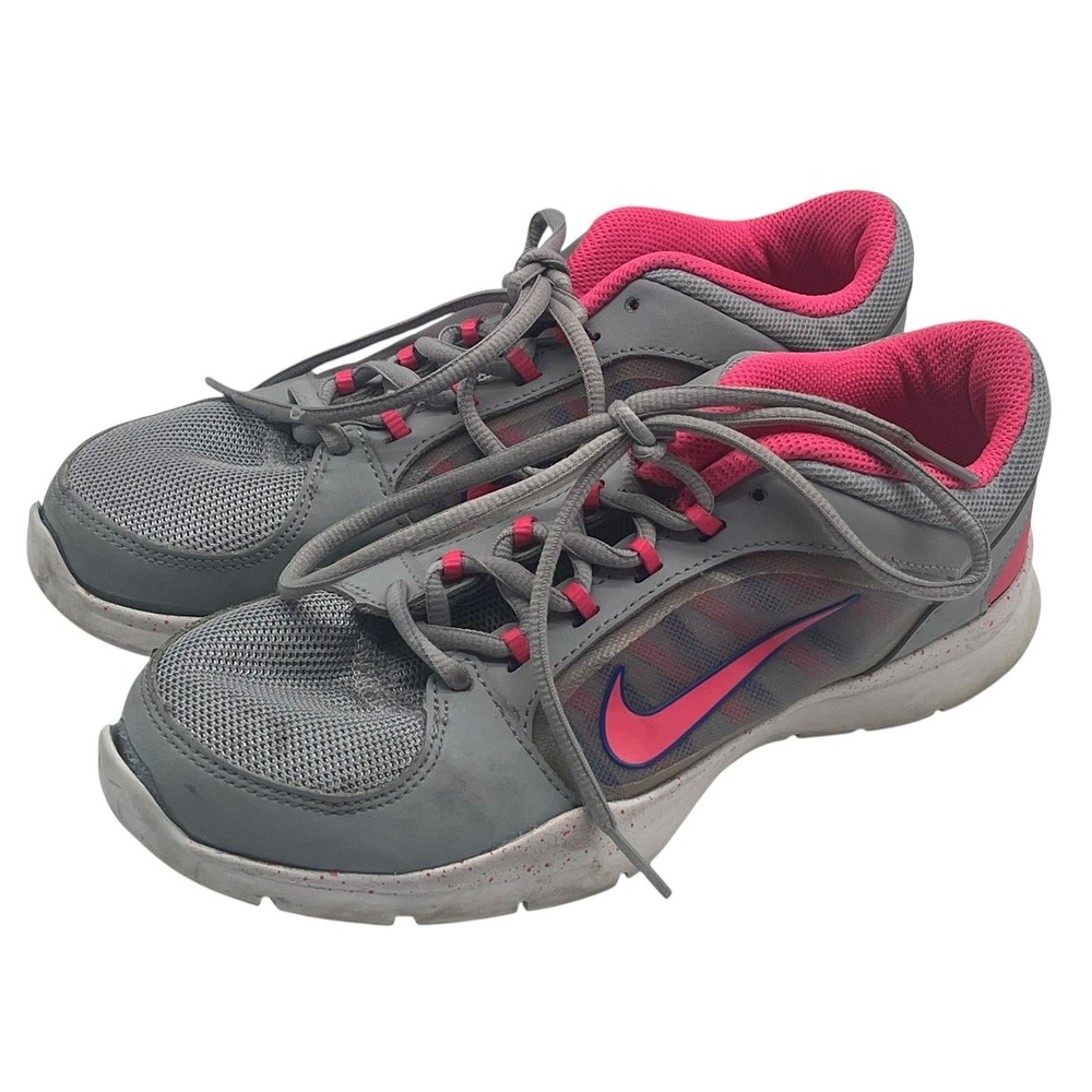 Nike Women's Training Shoes Grey Pink Size 6.5 US 643083-006 Athletic Sneakers